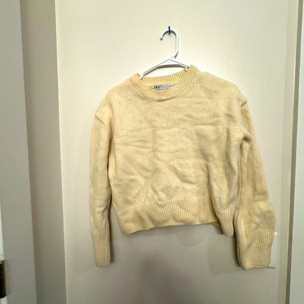 Cream mock neck sweater